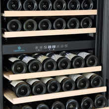 Load image into Gallery viewer, CaveCool Affection Onyx - Freestanding / Built In Wine Cooler - 171 bottles - Dual zone Wine Fridge  - Black - 595mm Wide - CC428DB - chilledsolution