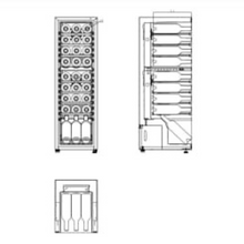 Load image into Gallery viewer, Cavin Northern Collection 27 - Freestanding Wine Cooler - Dual Zone - 27 Bottles - Black - 	345mm Wide - NC-27B