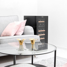 Load image into Gallery viewer, Cavin Northern Collection 18 - Freestanding Wine Cooler - Dual Zone - 18 Bottles - 345mm Wide - Black - NC-18B
