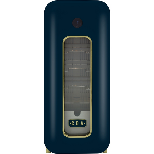 CDA Nancy Dark Skies Retro - 13 Bottle - Freestanding Drinks Cooler - Single Temperature Zone - Wine Cooler - Blue - 36cm Wide - Chilled Solution