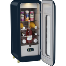 Load image into Gallery viewer, CDA Nancy Dark Skies Retro - 13 Bottle - Freestanding Drinks Cooler - Single Temperature Zone - Wine Cooler - Blue - 36cm Wide - Chilled Solution
