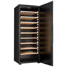 Load image into Gallery viewer, CELLA - 249 Bottle - Wine Ageing Cabinet - Freestanding - Single Temperature Zone - 119cm Wide - W300S-BLACK - Chilled Solution
