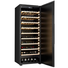 Load image into Gallery viewer, CELLA - 249 Bottle - Wine Ageing Cabinet - Freestanding - Single Temperature Zone - 119cm Wide - W300S-BLACK - Chilled Solution
