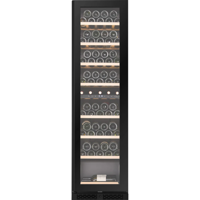 CELLA - 74 Bottle - Wine Cooler - Built In - Single Temperature Zone - 490mm Wide - W82S-BLACK - Chilled Solution