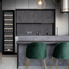 Load image into Gallery viewer, CELLA - 74 Bottle - Wine Cooler - Built In - Single Temperature Zone - 490mm Wide - W82S-BLACK - Chilled Solution
