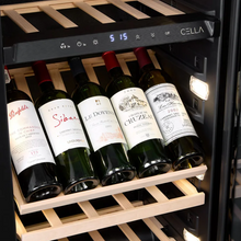 Load image into Gallery viewer, CELLA - 74 Bottle - Wine Cooler - Built In - Single Temperature Zone - 490mm Wide - W82S-BLACK - Chilled Solution
