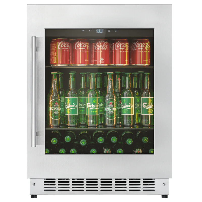 CELLA - 119 Cans - Drinks Fridge - Built In/Undercounter - Single Temperature Zone - Stainless Steel - 595mm Wide - BV34-SSH - Chilled Solution