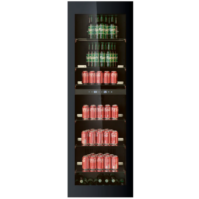 CELLA - 119 Cans - Drinks Fridge - Integrated - Single Temperature Zone - Black - 595mm Wide - BV96B-TO - Chilled Solution