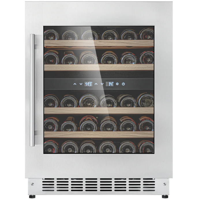 CELLA - 36 Bottle - Wine Fridge - Built In/Under counter - Dual Temperature Zone - Stainless Steel - 597mm Wide - W34-SSH - Chilled Solution