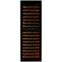 Load image into Gallery viewer, CELLA - 96 Bottle - Wine Fridge - Integrated Wine Cooler - Dual Temperature Zone - Black - 595mm Wide - W96B-TO - Chilled Solution
