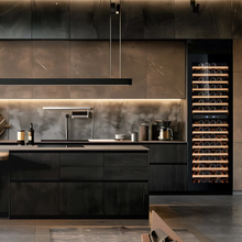 Load image into Gallery viewer, CELLA - 96 Bottle - Wine Fridge - Integrated Wine Cooler - Dual Temperature Zone - Black - 595mm Wide - W96B-TO - Chilled Solution
