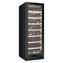 Load image into Gallery viewer, CELLA - 102 Bottle - Freestanding Or Built In Wine Cabinet - Single Zone Wine Cooler - 595mm Wide - W122S-BLACK - Chilled Solution 
