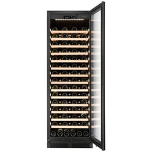 Load image into Gallery viewer, CELLA - 110Bottle - Freestanding Or Built In Wine Cabinet - Single Zone Wine Cooler - 595mm Wide - FWS122S-BLACK - Chilled Solution
