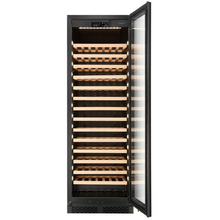 Load image into Gallery viewer, CELLA - 110Bottle - Freestanding Or Built In Wine Cabinet - Single Zone Wine Cooler - 595mm Wide - FWS122S-BLACK - Chilled Solution
