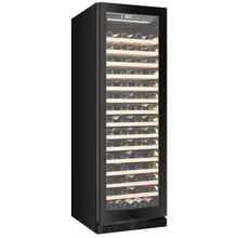 Load image into Gallery viewer, CELLA - 110Bottle - Freestanding Or Built In Wine Cabinet - Single Zone Wine Cooler - 595mm Wide - FWS122S-BLACK - Chilled Solution
