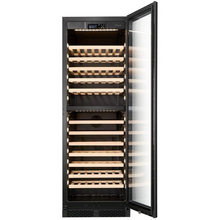 Load image into Gallery viewer, CELLA - 101 Bottle - Freestanding Or Built In Wine Cabinet - Dual Zone Wine Cooler - 595mm Wide - FWS93D-BLACK - Chilled Solution 
