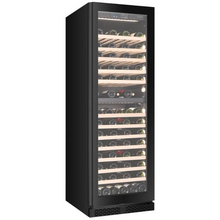 Load image into Gallery viewer, CELLA - 101 Bottle - Freestanding Or Built In Wine Cabinet - Dual Zone Wine Cooler - 595mm Wide - FWS93D-BLACK - Chilled Solution 
