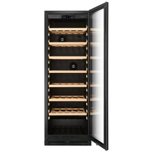 Load image into Gallery viewer, CELLA - 151 Bottle - Freestanding Or Built In Wine Cabinet - Single Zone Wine Cooler - 595mm Wide - W163S-BLACK - Chilled Solution
