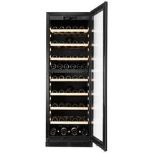 Load image into Gallery viewer, CELLA - 154 Bottle - Freestanding Or Built In Wine Cabinet - Dual Zone Wine Cooler - 595mm Wide - W154D-BLACK - Chilled Solution
