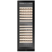 Load image into Gallery viewer, CELLA - 154 Bottle - Freestanding Or Built In Wine Cabinet - Dual Zone Wine Cooler - 595mm Wide - FWS154D-BLACK - Chilled Solution
