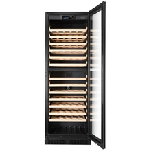 Load image into Gallery viewer, CELLA - 154 Bottle - Freestanding Or Built In Wine Cabinet - Dual Zone Wine Cooler - 595mm Wide - FWS154D-BLACK - Chilled Solution
