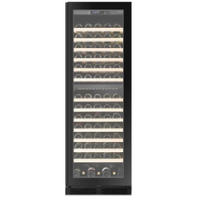 Load image into Gallery viewer, CELLA - 154 Bottle - Freestanding Or Built In Wine Cabinet - Dual Zone Wine Cooler - 595mm Wide - FWS154D-BLACK - Chilled Solution
