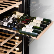 Load image into Gallery viewer, CELLA - 315 Bottle - Wine Fridge Combination - Freestanding or Built In - Single Zone &amp; Dual Zone Wine Cooler - 119cm Wide - WFS163SD-BLACK
