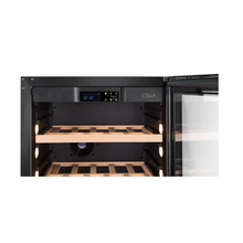 Load image into Gallery viewer, CELLA - 315 Bottle - Wine Fridge Combination - Freestanding or Built In - Single Zone &amp; Dual Zone Wine Cooler - 119cm Wide - WFS163SD-BLACK
