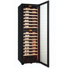 Load image into Gallery viewer, Pevino MS Noble 152 bottles - wine cooler - wooden shelves - dual zone - black - freestanding - wine fridge - PM248D-HHB - 595mm wide - Chilled Solution 
