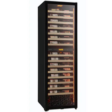 Load image into Gallery viewer, Pevino MS Noble 152 bottles - wine cooler - wooden shelves - dual zone - black - freestanding - wine fridge - PM248D-HHB - 595mm wide - Chilled Solution 
