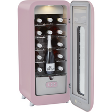 Load image into Gallery viewer, CDA Nancy Tea Rose Retro - 13 Bottle - Freestanding Drinks Cooler - Single Temperature Zone - Wine Cooler - Pink - 36cm Wide - Chilled Solution 
