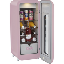 Load image into Gallery viewer, CDA Nancy Tea Rose Retro - 13 Bottle - Freestanding Drinks Cooler - Single Temperature Zone - Wine Cooler - Pink - 36cm Wide - Chilled Solution 
