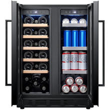 Load image into Gallery viewer, Cavin Scandinavian Collection 54 - Wine and Beer Cooler - Built In - 54 Bottles - Dual Zone - 595mm Wide - Black - SW-54B - Chilled Solution
