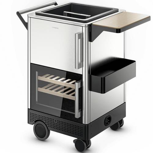 Dometic MoBar 300 S – 19 Bottle Outdoor Bar Cart with Beverage Cooler – Single Zone - Stainless Steel, Weatherproof – Premium Drinks Station for Patios, Gardens & Events – 717mm Wide – 9600028567 | Chilled Solution 