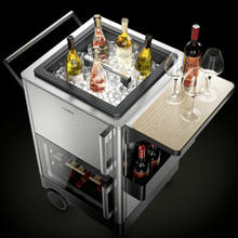 Load image into Gallery viewer, Dometic MoBar 300 S – 19 Bottle Outdoor Bar Cart with Beverage Cooler – Single Zone - Stainless Steel, Weatherproof – Premium Drinks Station for Patios, Gardens &amp; Events – 717mm Wide – 9600028567 | Chilled Solution 

