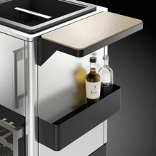 Load image into Gallery viewer, Dometic MoBar 300 S – 19 Bottle Outdoor Bar Cart with Beverage Cooler – Single Zone - Stainless Steel, Weatherproof – Premium Drinks Station for Patios, Gardens &amp; Events – 717mm Wide – 9600028567 | Chilled Solution 
