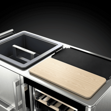 Load image into Gallery viewer, Dometic MoBar 550 S – 38 Bottle Outdoor Bar Cart with Beverage Cooler – Dual Zone - Stainless Steel, Weatherproof – Premium Drinks Station for Patios, Gardens &amp; Events – 1249mm Wide – 9600028568 | Chilled Solution
