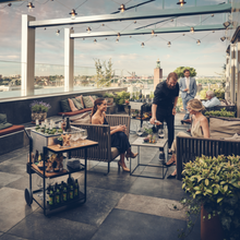 Load image into Gallery viewer, Dometic MoBar 50 S – Outdoor Mobile Drinks Bar – Premium Stainless Steel Beverage Center – 22-Bottle Capacity – Built for Patios, Gardens &amp; Events - 646mm Wide - 9600028566 - Chilled Solution
