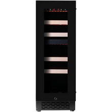 Load image into Gallery viewer, Pevino Majestic 17 bottles - Duel Zones - Wine Cooler - Black Glass Front Door - Built In - Wine Fridge - PNG20D-HHB - 295mm Wide
