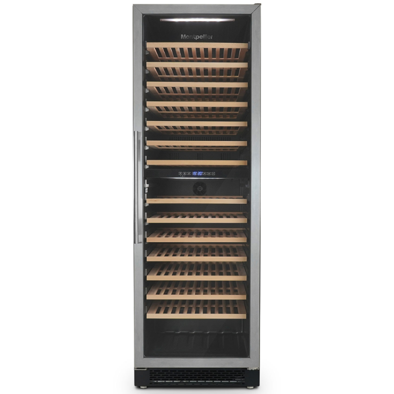 Montpellier - 166 Bottle Dual Zone Freestanding Wine Cooler – WC166X - 595mm wide - chilledsolution