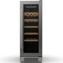 Load image into Gallery viewer, Montpellier - 19 Bottle - Single Zone - Built-In Wine Cooler – 295mm Wide with Beech Wood Shelves WC19X - chilledsolution
