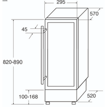 Load image into Gallery viewer, CDA 20 Bottle - Single Temperature Zone - Wine Fridge - Freestanding/Built In - Wine Cooler - 326mm Wide - FWC304BL - Black - Chilled Solution
