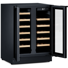 Load image into Gallery viewer, Dometic D42B – Freestanding | Built In Wine Cooler – 642mm Wide – 42 Bottles – Black Glass Finish – Dual Temperature Zone – Wine Fridge –9620000647 | Chilled Solution

