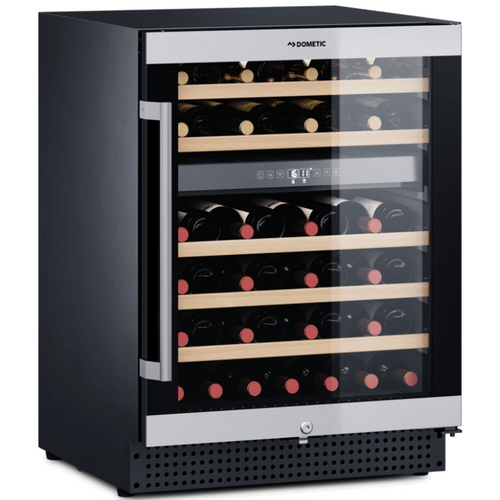 Dometic C46B – Freestanding | Built-In Wine Cooler – 595mm Wide – 46 Bottles – Black Glass Finish – Dual Temperature Zone – Wine Fridge – 9620000645 | Chilled Solution 