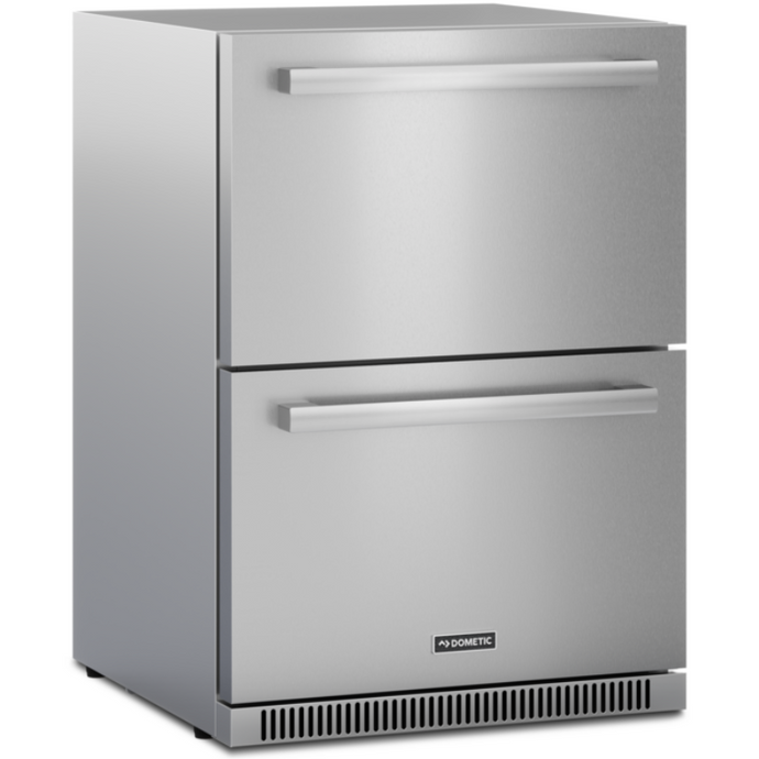 Dometic EA24D – Outdoor Refrigerated Drawers - Built-In Outdoor Fridge – 600mm Wide – 24 Bottle – Stainless Steel – Beverage & Food Refrigerator – 9620001747 | Chilled Solution