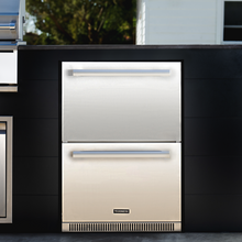 Load image into Gallery viewer, Dometic EA24D – Outdoor Refrigerated Drawers - Built-In Outdoor Fridge – 600mm Wide – 24 Bottle – Stainless Steel – Beverage &amp; Food Refrigerator – 9620001747 | Chilled Solution
