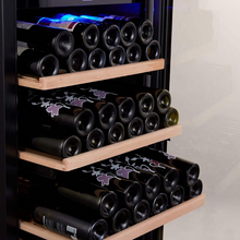 Load image into Gallery viewer, BODEGA43 - 180 Bottle - Dual Zone - Freestanding Wine Cooler - 595mm Wide - Black - B43180
