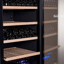 Load image into Gallery viewer, BODEGA43 - 180 Bottle - Dual Zone - Freestanding Wine Cooler - 595mm Wide - Black - B43180
