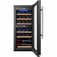 Load image into Gallery viewer, BODEGA43 - 24 Bottle - Dual Zone - Freestanding Wine Cooler - 395mm Wide - Black - B4324
