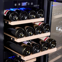 Load image into Gallery viewer, BODEGA43 - 24 Bottle - Dual Zone - Freestanding Wine Cooler - 395mm Wide - Black - B4324
